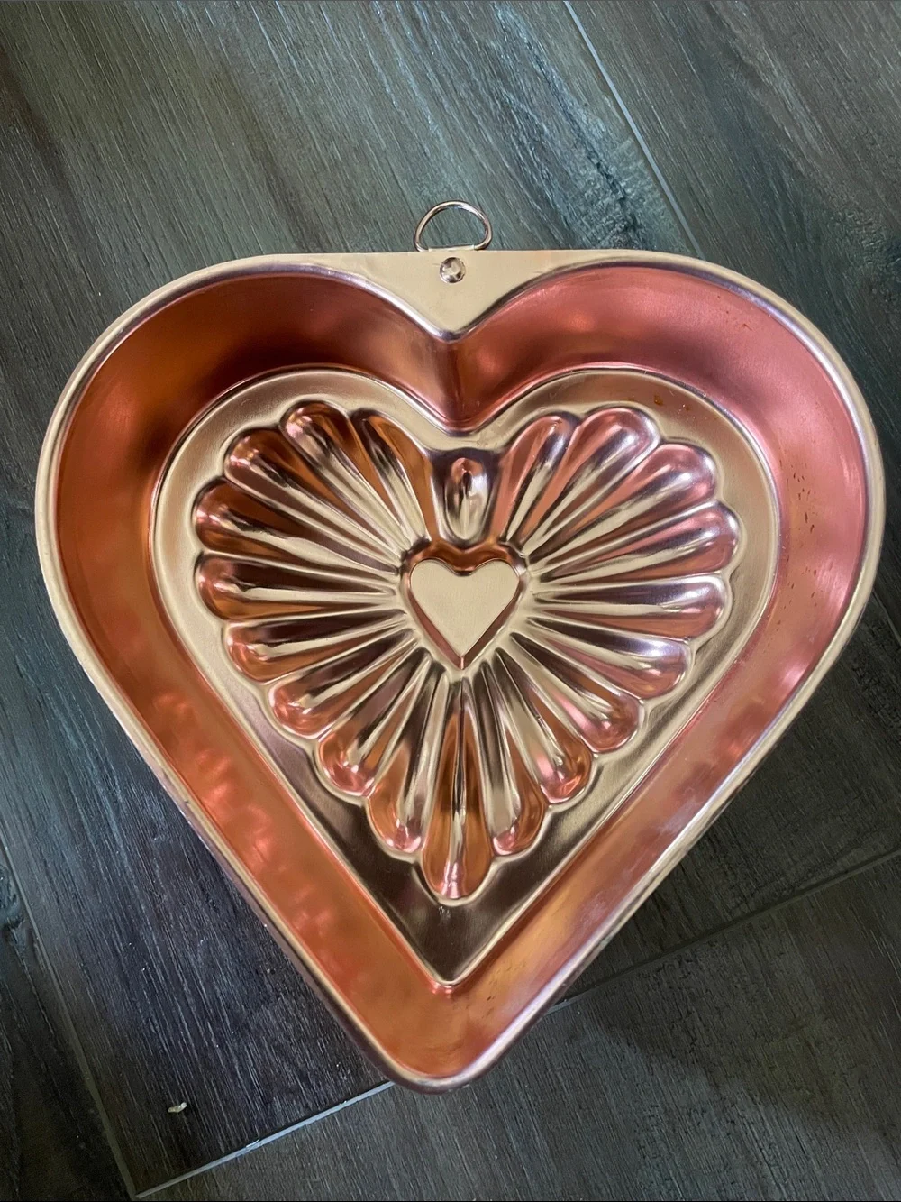 VTG Copper Tone Aluminum Jello Mold